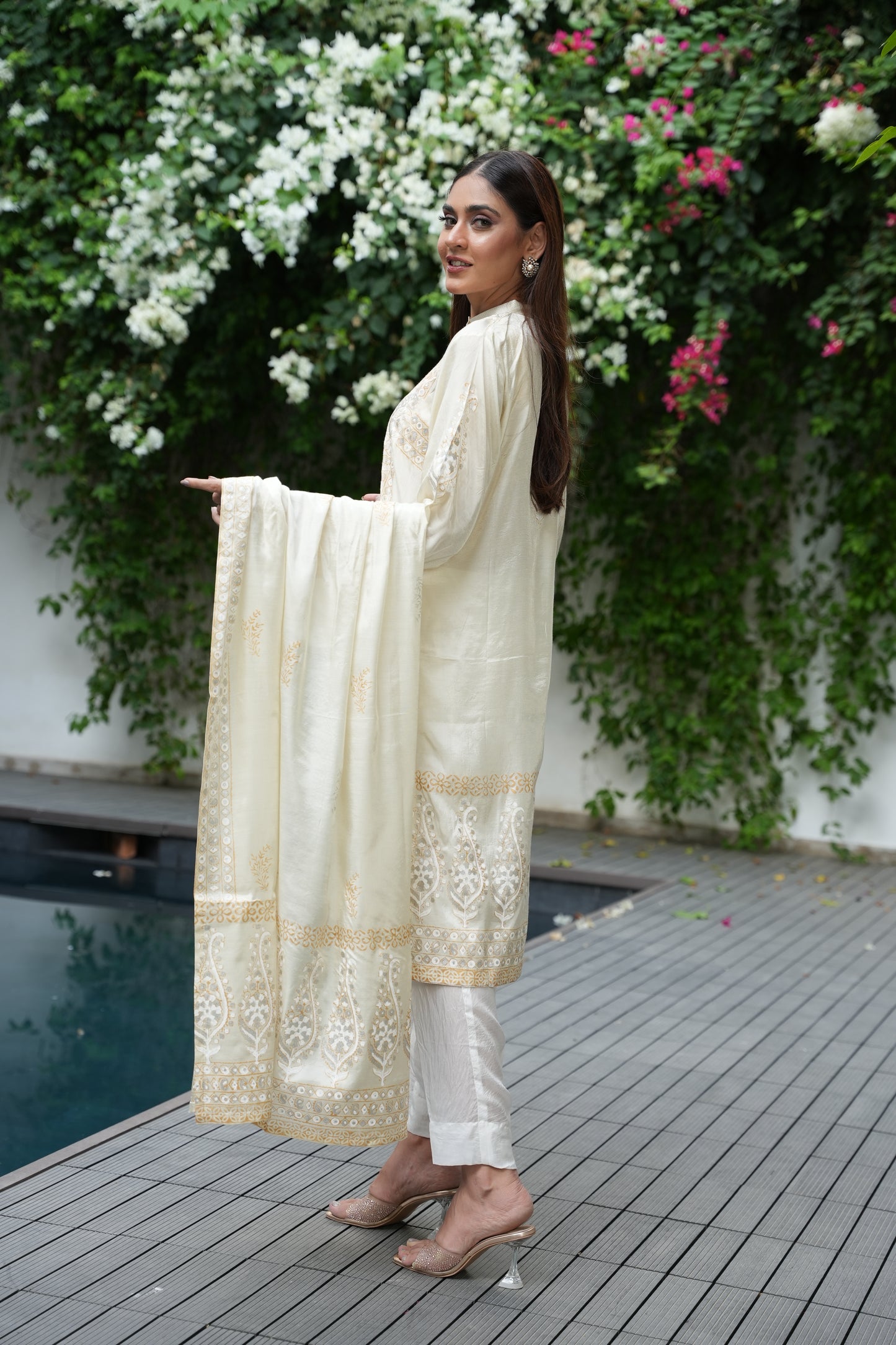 Gilded Harmony - 2 piece stitched (Shirt & Duppatta)