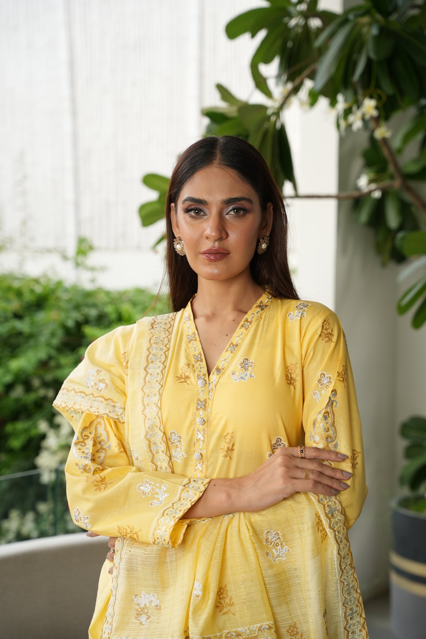 Sunlit Elegance - 2 piece stitched (Shirt & Duppatta)