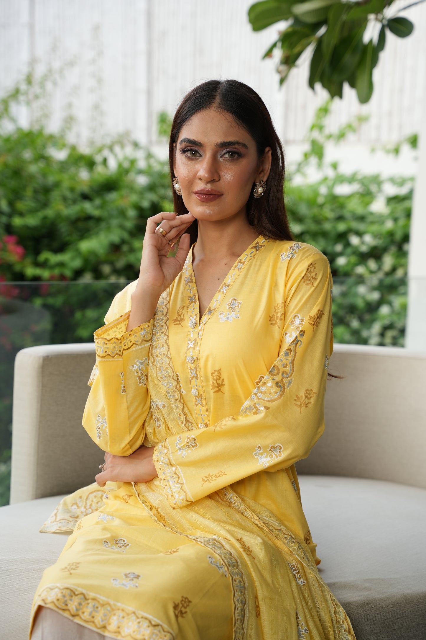 Sunlit Elegance - 2 piece stitched (Shirt & Duppatta)