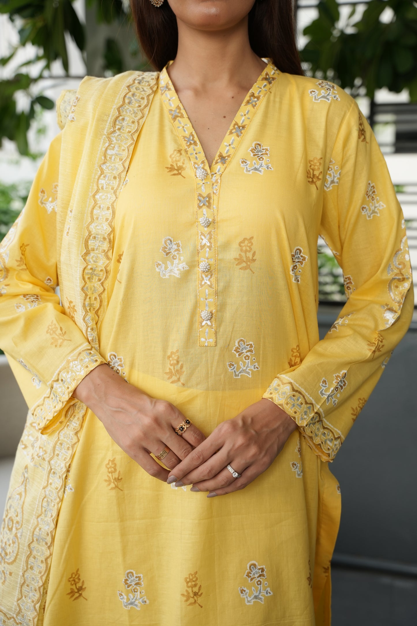 Sunlit Elegance - 2 piece stitched (Shirt & Duppatta)