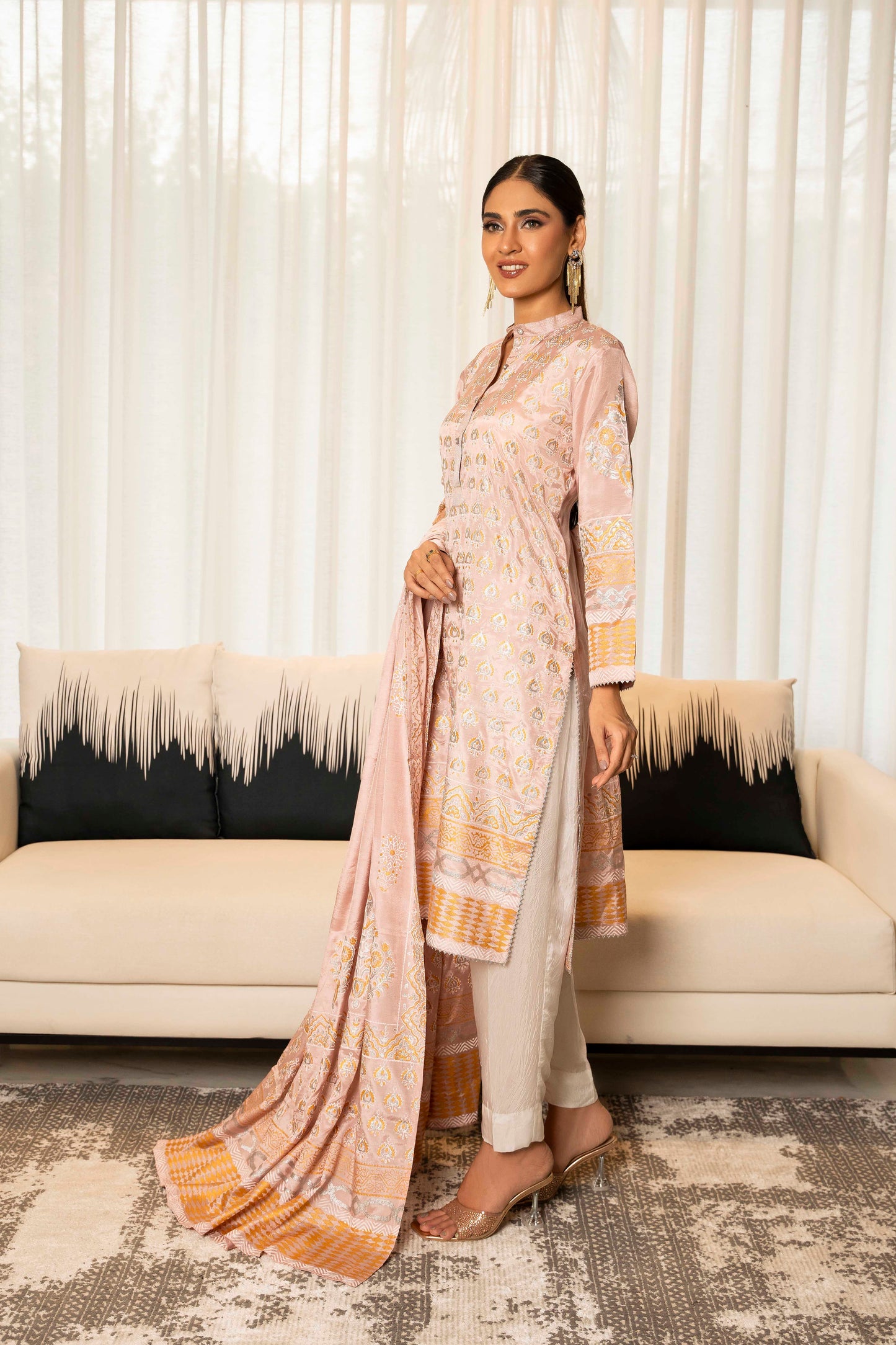 Blush Elegance - 2 piece stitched (Shirt & Duppatta)