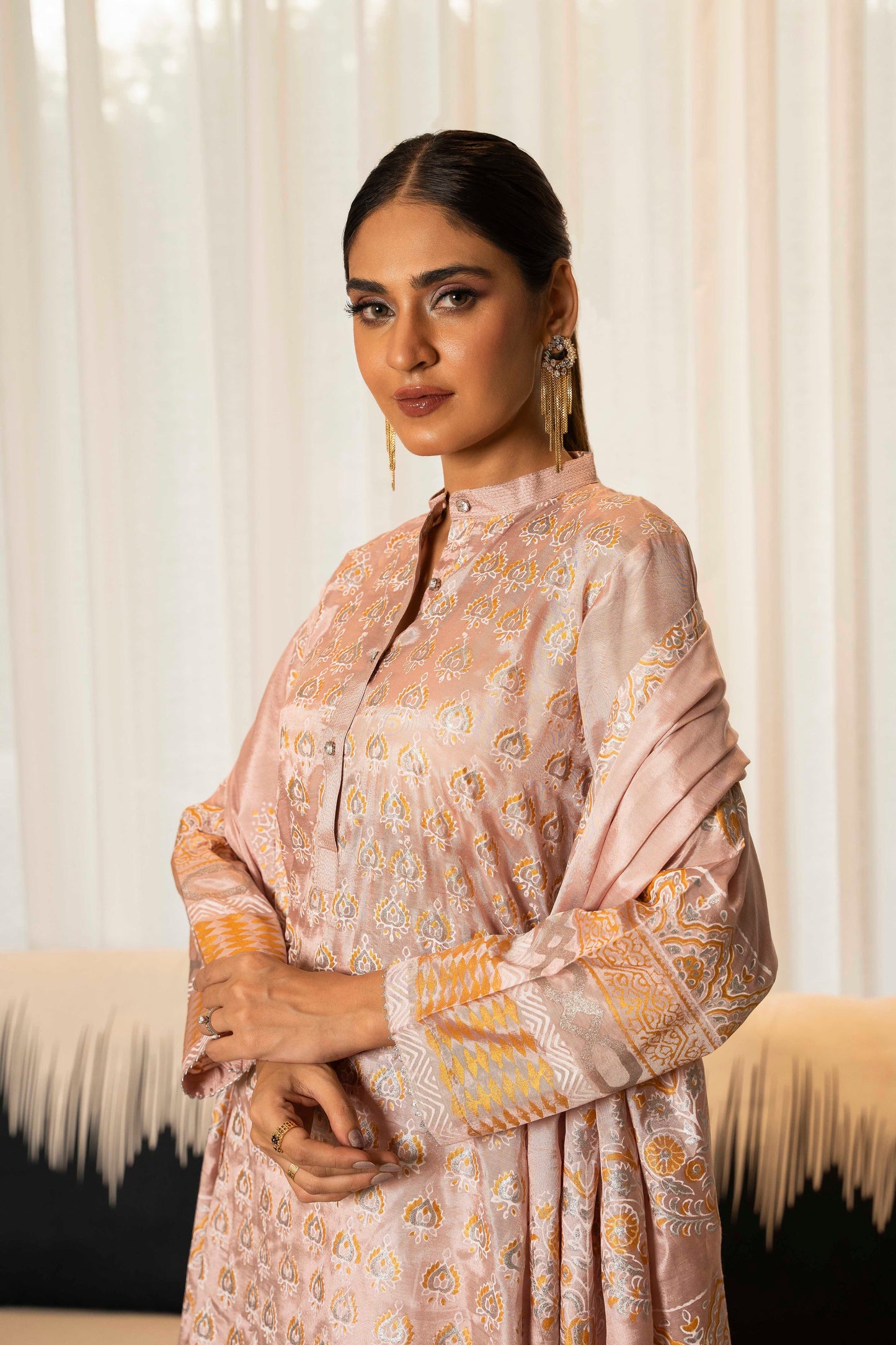 Blush Elegance - 2 piece stitched (Shirt & Duppatta)