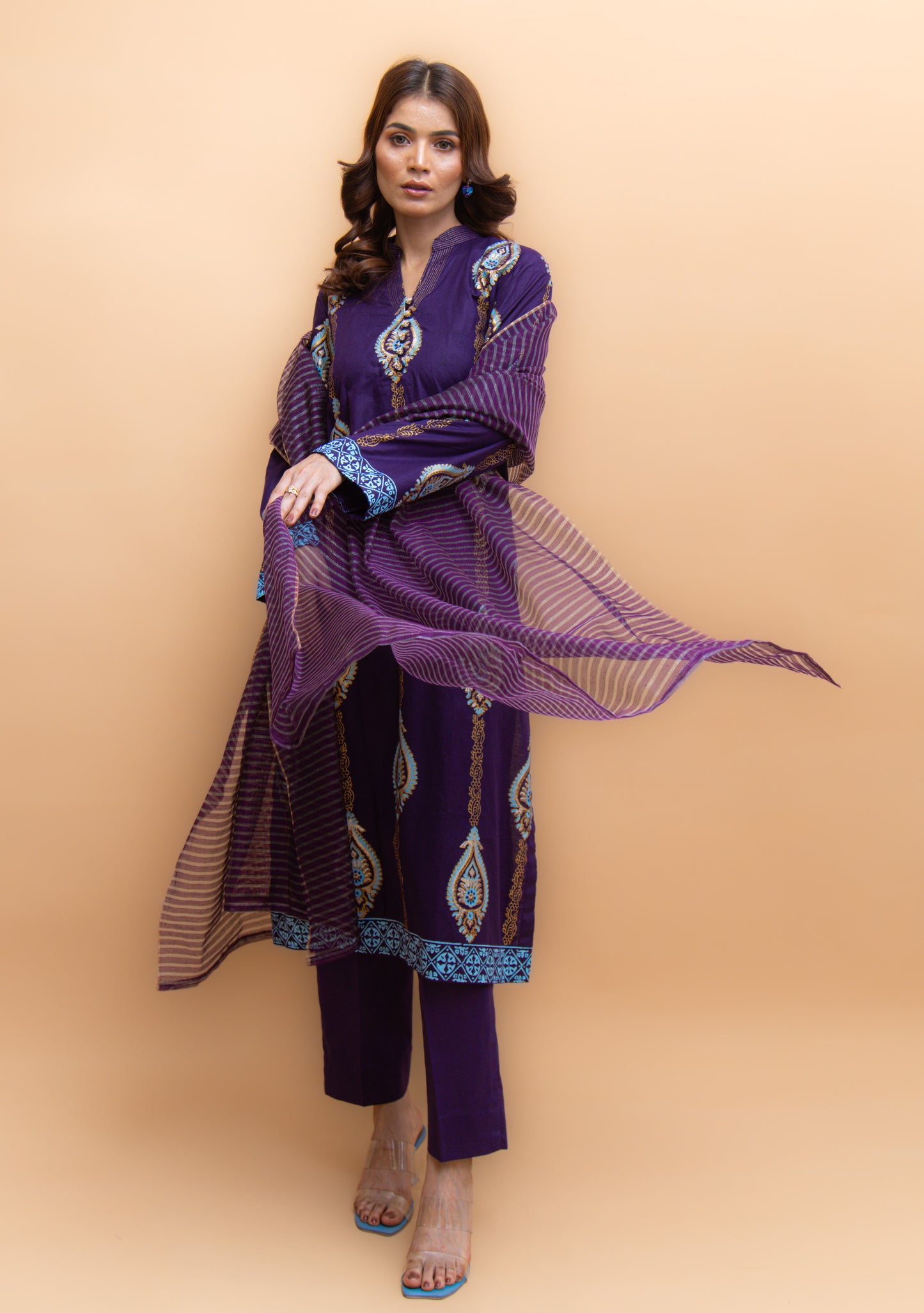 Meher | 3 Pc Suit | Unstitched