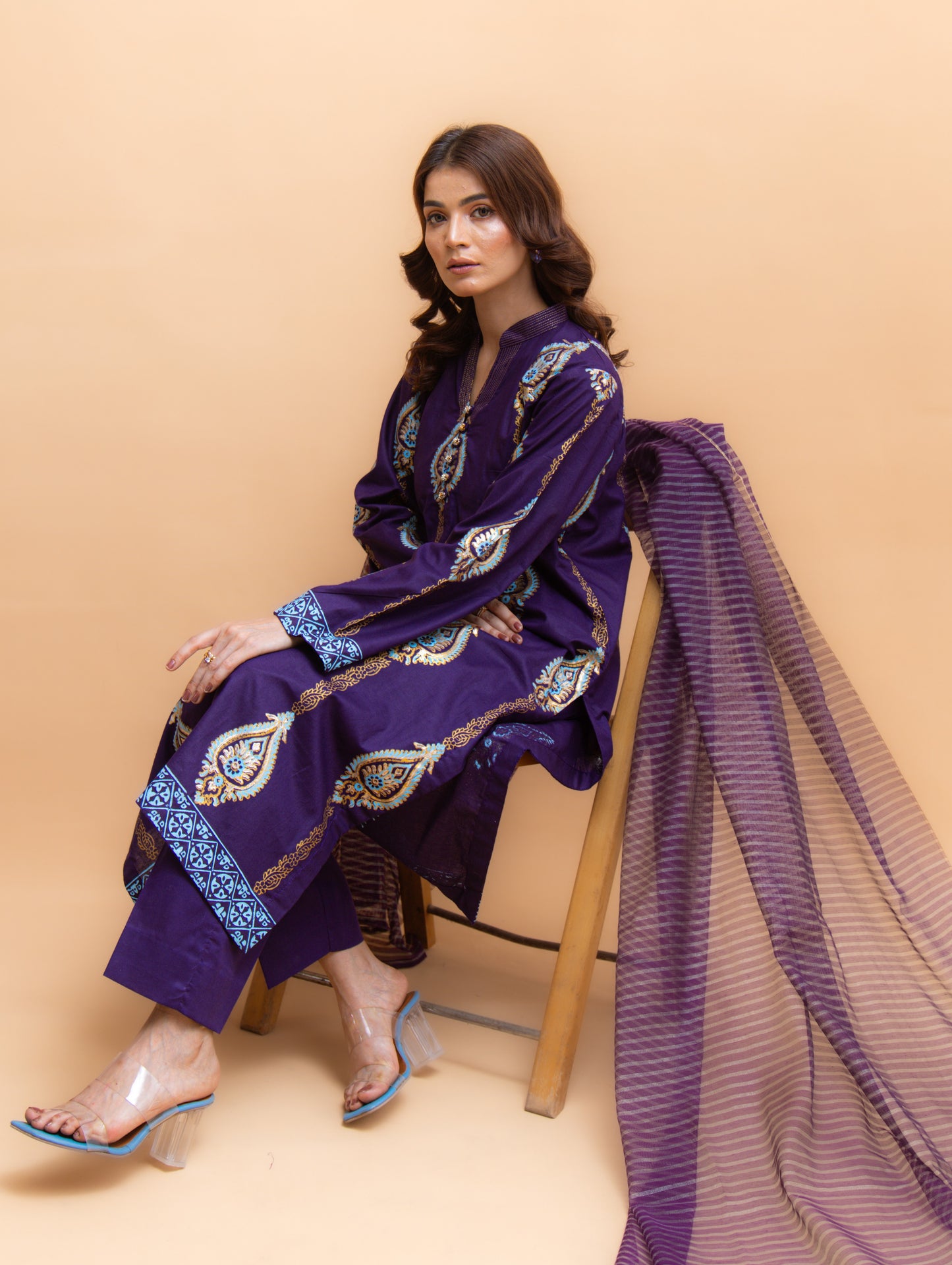 Meher | 3 Pc Suit | Unstitched