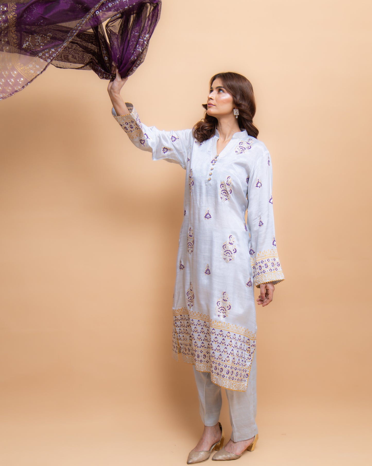 The Twilight | 3 Pc Suit | Unstitched