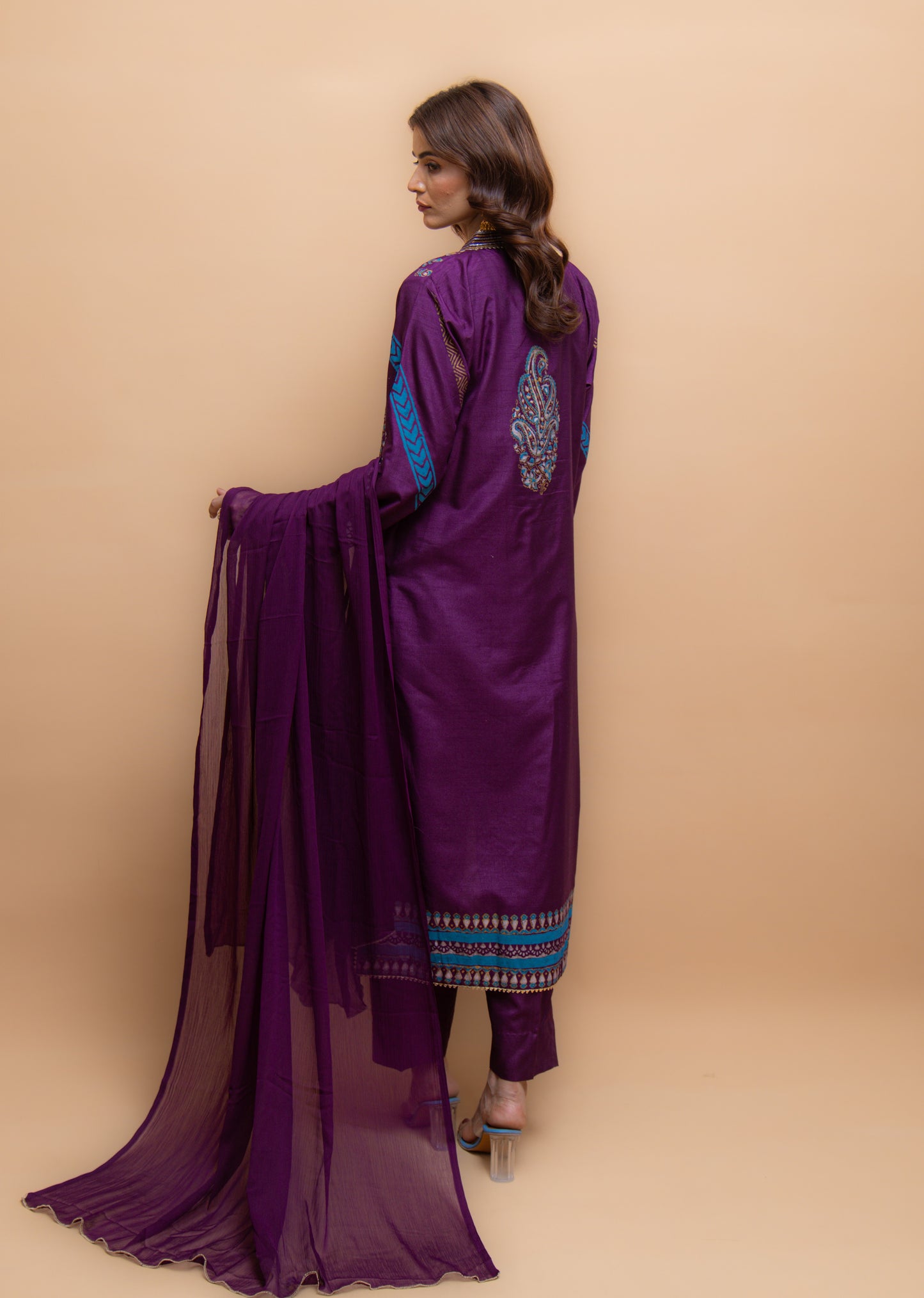 Roya | 3 Pc Suit | Unstitched