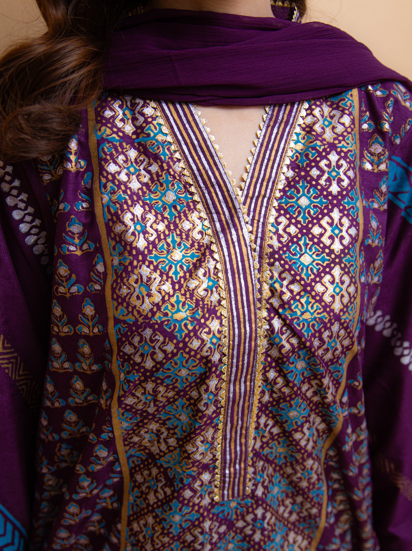 Roya | 3 Pc Suit | Unstitched