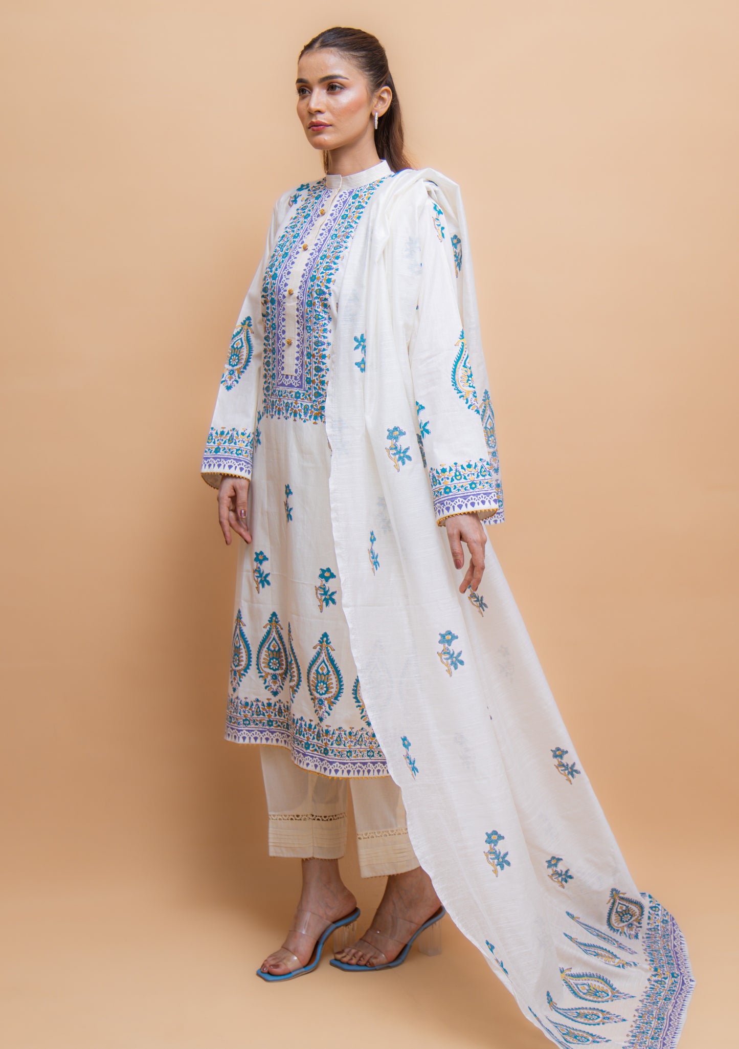 Aira | 3 Pc Suit | Unstitched