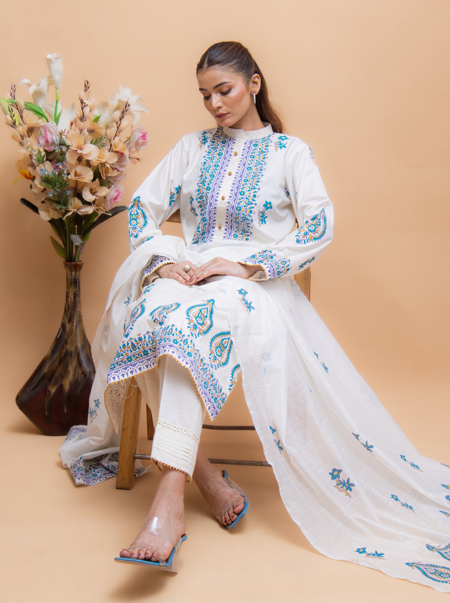 Aira | 3 Pc Suit | Unstitched