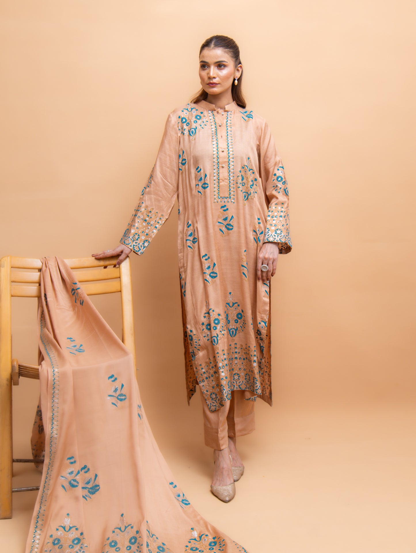 Elysian Grace | 3 Pc Suit | Unstitched