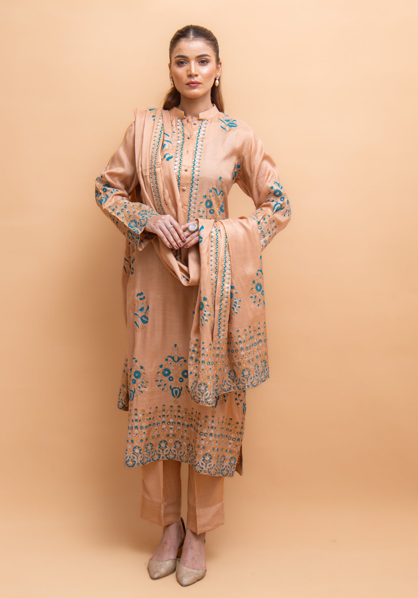 Elysian Grace | 3 Pc Suit | Unstitched