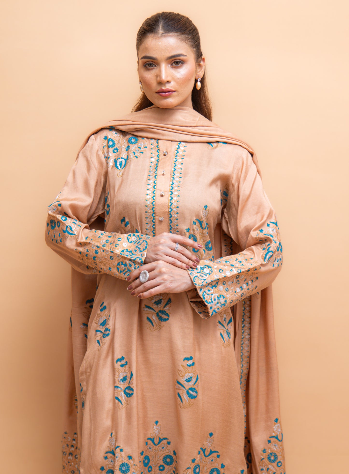 Elysian Grace | 3 Pc Suit | Unstitched