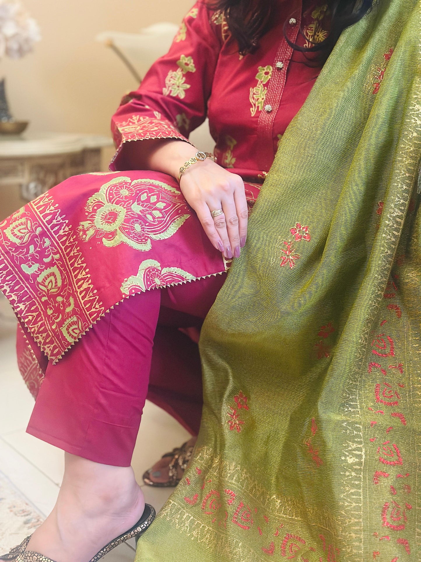 Fuchsia Allure (3 Piece Stitched)